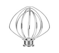 K45WW Wire Whip Attachment Replacement，Compatible for KitchenAid，Tilt-Head Stand Mixer 6-Wire Whisk Whip Stainless Steel Egg Heavy Beater