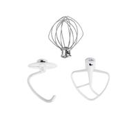 K45WW Wire Whip K45DH Dough Hook K45B Coated Flat Blade Paddle Replacement,Compatible for KitchenAid,Tilt-Head Stand Mixer Attachments