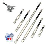 K5 Impact Resistant Non Slip Drill Bit, 2025 New K5 Impact Resistant Non Slip Bit, High-Magnetic Screwdriver Drill Bit Set, Anti Slip Bits,1/4 Universal Phillips Strong Drills for Screw (A)