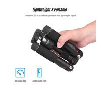 K521 Portable 5-section Extendable Aluminum Alloy Tripod with Mini Ball Head Low Center of