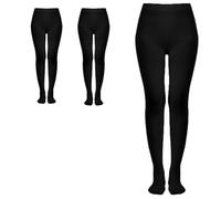 K58 Premium Thermal Fleece-Lined Tights, 4.9 TOG Extra Warm For Winter, Deep Cushioned, Super Soft Brushed Inner, Thick Insulated Pantyhose for Cold Weather (SIZE M-L)