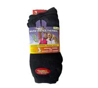 K58 Women's Winter Thermal Socks, 3 Pack, Extra Warm & Soft Brushed Fleece, UK 4-7, Black, Ideal for Cold Weather, Hiking, Outdoors, Cozy Comfort, Heat Retention, Gift for Her, Premium Quality Socks.