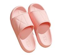 K5C7S3W9D6 Lightweight Slippers Fashion Shower Slides for Women and Men Soft Comfort Thick Sole House Slippers Lightweight Non Slip Pool Beach Shoes Bathroom Slippers(Pink,Alpha Small)