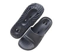 K5C7S3W9D6 Lightweight Slippers Shower Shoes for Women and Men Quick Drying Non-Slip Pool Slides Comfortable Lightweight Beach Slippers with Drain Holes Bathroom Slippers(Dark Gray,Alpha Large)