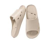K5C7S3W9D6 Lightweight Slippers Shower Shoes with Drainage Holes Quick-Dry Non-Slip Bathroom Slippers Men & Women Home Slides for Gym, Pool, Spa, Beach Bathroom Slippers(Gray white,Alpha Small)