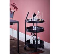 K6 Trolley Serving trolley Tecta natural oak - black lacquered tubular steel - K6
