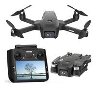 K600GPS Drone with 1080P EIS Camera, 4.5" HD Screen, Auto Return Home, Follow Me, Brushless Motor, Foldable RC Quadcopter for Adults Kids Beginners, Gesture Control, 22min Flight Time