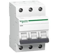 Schneider A9K02320 Circuit Breaker K60N 3P, 20A, C Characteristics, 6kA, White