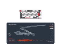 K65 Plus Keyboard (UK) and MM300 Mouse Pad CORSAIR x Cyberpunk 2077: Arasaka White Edition