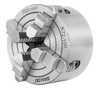K72-100 4" Reversible Jaw Independent Chuck Lathe Scroll Chuck Lathe Machine Tools Wood Turning Cast Iron
