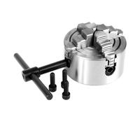 K72-80 4 Jaw Lathe Chuck 80mm Independent & Reversible Jaw Lathe Chuck Turning Machine Tool + 3pcs Screws