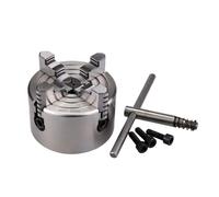 K72-80 80mm 4 Jaw Independent Manual Scroll Chuck for Wood Lathe - Durable Hardened Steel Devise 1 Set