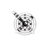K72 Four-jaw Single-Action Chuck (Short Cylindrical) Lathe 80-1000mm Four-jaw Chuck(K72 350)