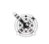 K72 Four-jaw Single-Action Chuck (Short Cylindrical) Lathe Hand-tightened Four-jaw Chuck 80-1000mm(K72 250)