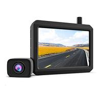 K7PRO Digital Kabellos Rückfahrkamera Set unterstützt 2 Kameras, Funk Rückfahrkamera mit Stabilem Signal, 5" HD Monitor, Drahtlose Rückfahrkamera mit IP68 Wasserdichter Kamera, Nachtsicht