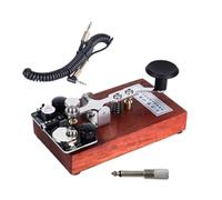 K8 Morse Keyer Shortwave Practice Board Sound And Light Manual Transmission Morse Code Training Portable Amateur Radio