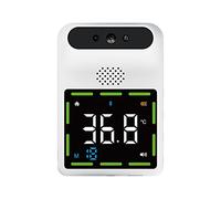 K88 Indoor Wall-Mounted Thermometer, Non-Contact Infrared Digital Temperature Meter with Voice Alarm, 0.5s Quick Test, for Office Restaurant School