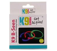 K9 B-Seen Rechargeable Flashing Collar for Dogs Green
