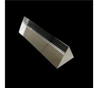 K9 Crystal Right Angle Triangular Prism, Total Reflection Optical Glass for Laboratory Physics 1pc(13X13X75mm)