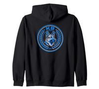 K9 Dog Support Unit German Shepherd Emblem Service Dog Zip Hoodie