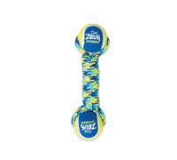 K9 Fitness by Zeus Double Tennis Ball Rope Dumbbell, 9-Inch with Balls, 2.5-Inch, Medium