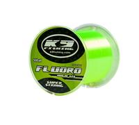 K9 Hi-Vis Fluoro Fishing Line - Ultra Low-Memory, Abrasion Resistant, Long-Casting - Glow Under Black Light, Chartreuse - Virtually Invisible Underwater - Great for Spinning Reels - 550 Yards, 6lb