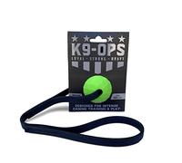 K9 Ops Dog Ball Tug with Handle Biotug Fetch Toy - Rubber Reward Toys - Large Dogs Durable Indestructible Aggressive Chewers Pitbull Dobermann Rottweiler Shepherd (MD/LG, Envy Green)