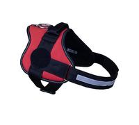 K9 Powerharness with 7 cm Round Labelfield, Size: L/1, Red