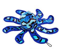 K9 Pursuits Dog Plush Squeaky Toy Chew Soft Play Floats Octypus - Blue