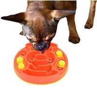 K9 Pursuits Dog Slow Feeder Food Bowl & Treat Interactive Game Forage Orange