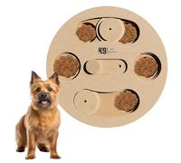 Columbo Dog Treat Puzzle Activity Toy Game Wood Brown K9 Pursuits Brown One Size