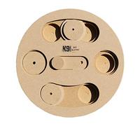 Columbo Dog Treat Puzzle Activity Toy Game Wood Brown K9 Pursuits Brown One Size