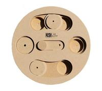K9 Pursuits K9 Columbo Dog Treat Puzzle Activity Toy Game Wood Brown