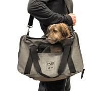 K9 Sport Sack Karry-On | Dog Carrier for Small and Medium Pets | Airline Approved Pet Carrier | Fully Ventilated | TSA and Veterinarian Approved (18" L x 10" W x 9" H, Grey)