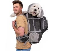 K9 Sport Sack | Kolossus Dog Carrier Backpack for Small and Medium Pets | Front Facing Adjustable Dog Backpack Carrier | Fully Ventilated | Veterinarian Approved (XX-Large, Kolossus - Black)