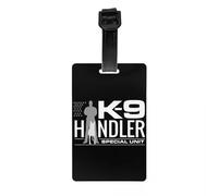 K9 Unit Malinois Luggage Tag Privacy Protection Belgian Shepherd Dog Baggage Tags Travel Bag Labels Suitcase