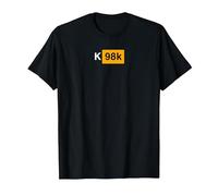 K98k German Ordnance Rifle Crossed - Mauser 7,92 x 57 T-Shirt, Men, Black, Large