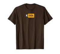 K98k German Ordnance Rifle Crossed - Mauser 7,92 x 57 T-Shirt, Men, Brown, Medium