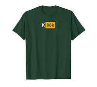 K98k German Ordnance Rifle Crossed - Mauser 7,92 x 57 T-Shirt, Men, Dark Green, Large