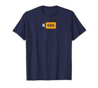 K98k German Ordnance Rifle Crossed - Mauser 7,92 x 57 T-Shirt, Men, Navy Blue, Medium