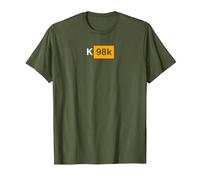 K98k German Ordnance Rifle Crossed - Mauser 7,92 x 57 T-Shirt, Men, Olive Green, X-Large