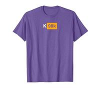K98k German Ordnance Rifle Crossed - Mauser 7,92 x 57 T-Shirt, Men, Purple Heather, Medium