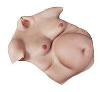 K99 Fake Beer Belly - Silicone Artificial Fake Belly - Realistic Fat Suit Costume for Christmas Party, Cosplay Party, Photography Prop, Actor Performance Prop,A