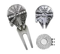 K9King Premium Golf Divot Repair Tool Ball Marker with Magnetic Hat Clip - Premium Golf Accessories for Enhanced Golfing Fun - Falcon Golf Divot Tool for Golfers - Groove Cleaner