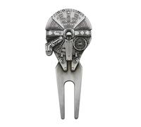 K9King Premium Golf Divot Tool & Star War Falcon Ball Marker - Premium Accessories for Enhanced Golfing Fun and Funny Golf Gifts for Men - Women Golfers - Groove Cleaner