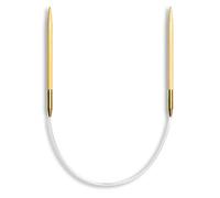 KA Circular Knitting Needle 12" US 5 KA05500 Circular Knitting Needles, Bamboo, Beige, 30 cm x 3.75 mm