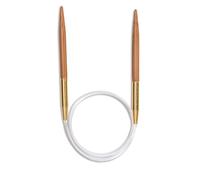 KA KA56764 16" US 6 4mm Circular Knitting Needles, Bamboo, Brown, US 7 4.5mm