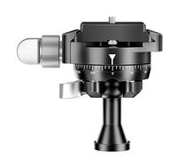 KA18 Photo Ball Head Built-in Leveling Base Quick Release Plate Arca Standard Ball Head for DSLR Camera Handheld Gimbal Photography and Video Shooting