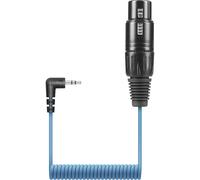 KA600 Short coiled mic cable XLR female to 3.5 mm jack for Sennheiser MKE-600