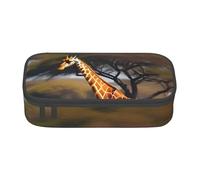 KAABNNT Africa Giraffe Majestic Tree Print Portable Makeup Pencil Organizer Bag: for Eyebrow Pencils Cosmetic